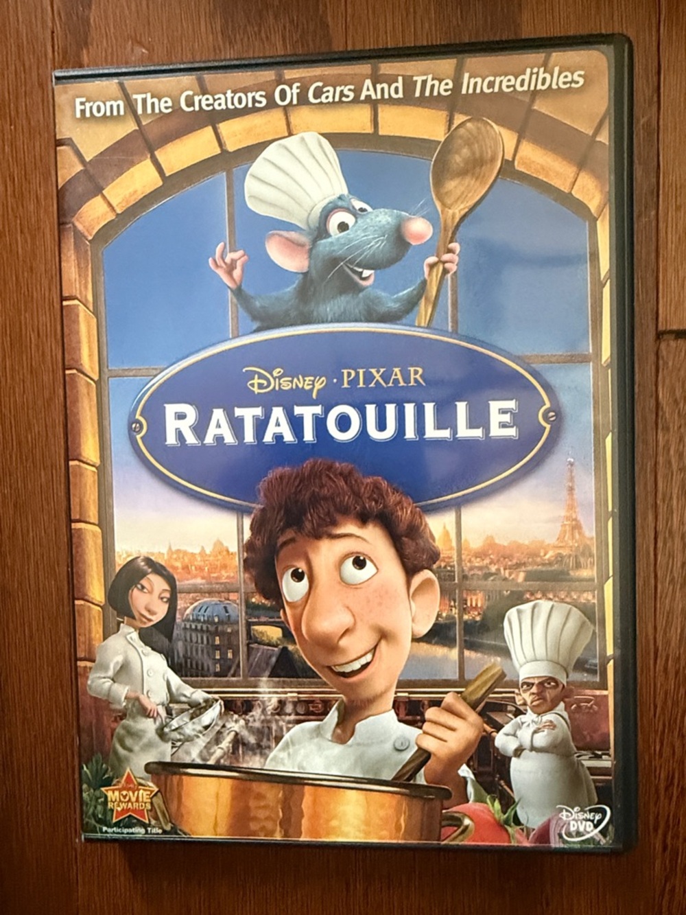 Disney Pixar Ratatouille DVD Family Movie Remy Chef Animated Movie